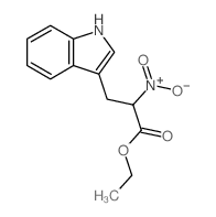 1H-Indole-3-propanoicacid, a-nitro-, ethyl ester Structure