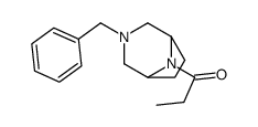 3-Benzyl-8-propionyl-3,8-diazabicyclo[3.2.1]octane结构式