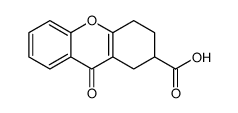 9-oxo-1,2,3,4-tetrahydroxanthene-2-carboxylic acid结构式