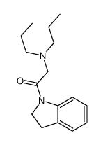 1-(2,3-dihydroindol-1-yl)-2-(dipropylamino)ethanone结构式