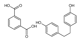 benzene-1,3-dicarboxylic acid,4-[2-(4-hydroxyphenyl)ethyl]phenol结构式