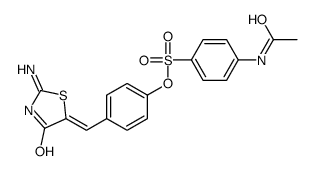 [4-[(Z)-(2-amino-4-oxo-1,3-thiazol-5-ylidene)methyl]phenyl] 4-acetamidobenzenesulfonate Structure