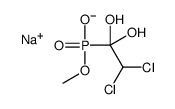 sodium,(2,2-dichloro-1,1-dihydroxyethyl)-methoxyphosphinate Structure