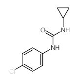 Urea,N-(4-chlorophenyl)-N'-cyclopropyl- structure