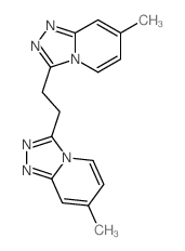 1,2,4-Triazolo[4,3-a]pyridine,3,3'-(1,2-ethanediyl)bis[7-methyl-结构式