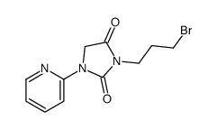 3-(3-bromopropyl)-1-pyridin-2-ylimidazolidine-2,4-dione Structure