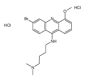 N-(3-bromo-5-methoxyacridin-9-yl)-N',N'-dimethylbutane-1,4-diamine,dihydrochloride结构式