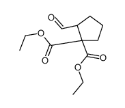 diethyl (2R)-2-formylcyclopentane-1,1-dicarboxylate结构式