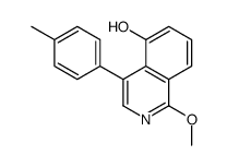 1-methoxy-4-(4-methylphenyl)isoquinolin-5-ol结构式