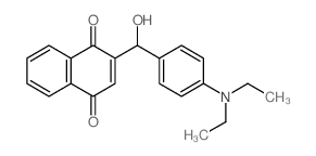 1,4-Naphthalenedione,2-[[4-(diethylamino)phenyl]hydroxymethyl]-结构式