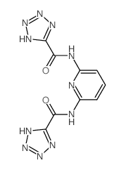 N-[6-(2H-tetrazole-5-carbonylamino)pyridin-2-yl]-2H-tetrazole-5-carboxamide structure