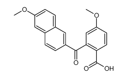 4-methoxy-2-(6-methoxynaphthalene-2-carbonyl)benzoic acid Structure