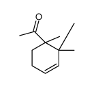 1-[1,2,2(or 1,5,5)-trimethyl-3-cyclohexen-1-yl]ethan-1-one structure