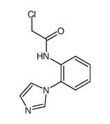 2-chloro-N-(2-imidazol-1-yl-phenyl)-acetamide Structure