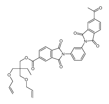 2,2'-(1,3-Phenylene)bis[2,3-dihydro-1,3-dioxo-1H-isoindole-5-carboxylic acid 2,2-bis[(2-propenyloxy)methyl]butyl] ester Structure