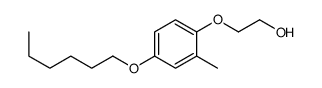 2-(4-hexoxy-2-methylphenoxy)ethanol Structure