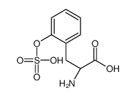 (2S)-2-amino-3-(2-sulfooxyphenyl)propanoic acid结构式