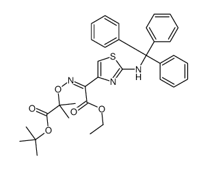 ethyl (Z)-alpha-[[2-(tert-butoxy)-1,1-dimethyl-2-oxoethoxy]imino]-2-(tritylamino)thiazol-4-acetate picture
