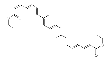 diethyl (2E,4E,6E,8E,10E,12E,14E,16E,18E)-4,8,13,17-tetramethylicosa-2,4,6,8,10,12,14,16,18-nonaenedioate结构式