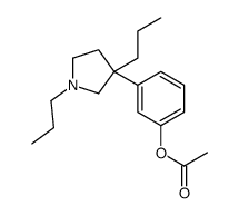 [3-(1,3-dipropylpyrrolidin-3-yl)phenyl] acetate结构式
