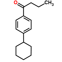 1-(4-cyclohexylphenyl)butan-1-one结构式