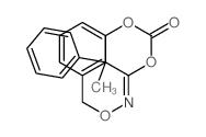 5-methyl-5-phenyl-4-phenylmethoxyimino-1,3-dioxan-2-one Structure