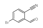 4-bromo-2-formylbenzonitrile Structure