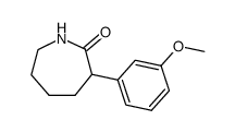 hexahydro-3-(3-methoxyphenyl)-2H-azepin-2-one结构式