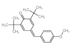 4-[(4-methoxyphenyl)methylidene]-2,6-ditert-butyl-cyclohexa-2,5-dien-1-one结构式