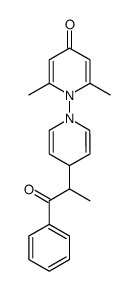 2,6-dimethyl-4'-(1-oxo-1-phenylpropan-2-yl)-4H,4'H-[1,1'-bipyridin]-4-one结构式