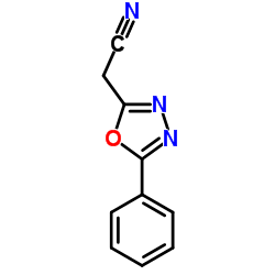 (5-Phenyl-1,3,4-oxadiazol-2-yl)acetonitrile Structure