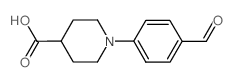 1-(4-formylphenyl)piperidine-4-carboxylic acid结构式