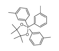 4,4,5,5-tetramethyl-2,2,2-tri-m-tolyl-1,3,2l5-dioxaphospholane结构式