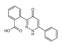 2-(4-oxo-6-phenyl-1,4-dihydro-pyridazin-3-yl)-benzoic acid结构式