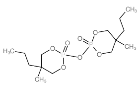 1,3,2-Dioxaphosphorinane,2,2'-oxybis[5-methyl-5-propyl-, 2,2'-dioxide structure
