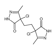 1,2-dimethylene-4,4'-bis(3-methyl-4-chloro-2-pyrazolin-5-one) Structure