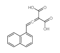 2-(2-(1-Naphthyl)ethenylidene)malonic acid structure