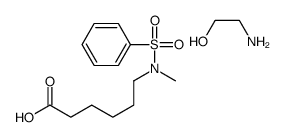 6-[methyl(phenylsulphonyl)amino]hexanoic acid, compound with 2-aminoethanol (1:1) picture