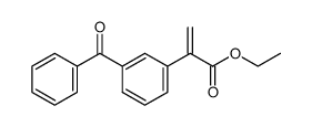 ethyl α-(3-benzoylphenyl)acrylate Structure