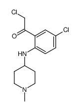Ethanone,2-chloro-1-[5-chloro-2-[(1-methyl-4-piperidinyl)amino]phenyl]- Structure