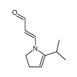 2-Propenal,3-[2,3-dihydro-5-(1-methylethyl)-1H-pyrrol-1-yl]-,(E)-(9CI) Structure