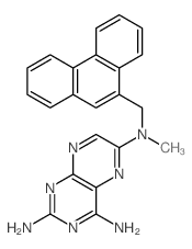 2,4,6-Pteridinetriamine,N6-methyl-N6-(9-phenanthrenylmethyl)-结构式