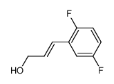 trans-3-(2,5-difluoro-phenyl)-prop-2-en-1-ol Structure