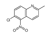 6-chloro-2-methyl-5-nitroquinoline结构式