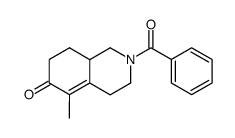 2-benzoyl-5-methyl Δ5,10 octahydroisoquinoline-6-one结构式