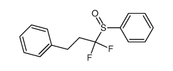 1,1-difluoro-3-phenylpropyl phenyl sulfoxide Structure