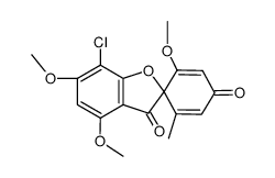 (+/-)-dehydrogriseofulvin结构式