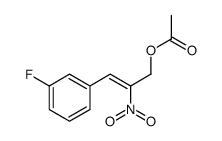 [(Z)-3-(3-fluorophenyl)-2-nitroprop-2-enyl] acetate Structure