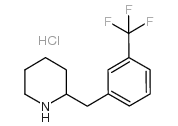 2-(3-TRIFLUOROMETHYL-BENZYL)-PIPERIDINE HYDROCHLORIDE Structure