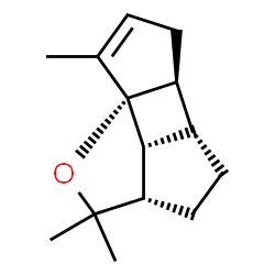 1-Oxacyclopenta[1,4]cyclobuta[1,2,3-cd]pentalene,2,2a,3,4,4a,4b,5,7b-octahydro-2,2,7-trimethyl-,(2aS,4aS,4bS,7aR,7bR)-(9CI) structure